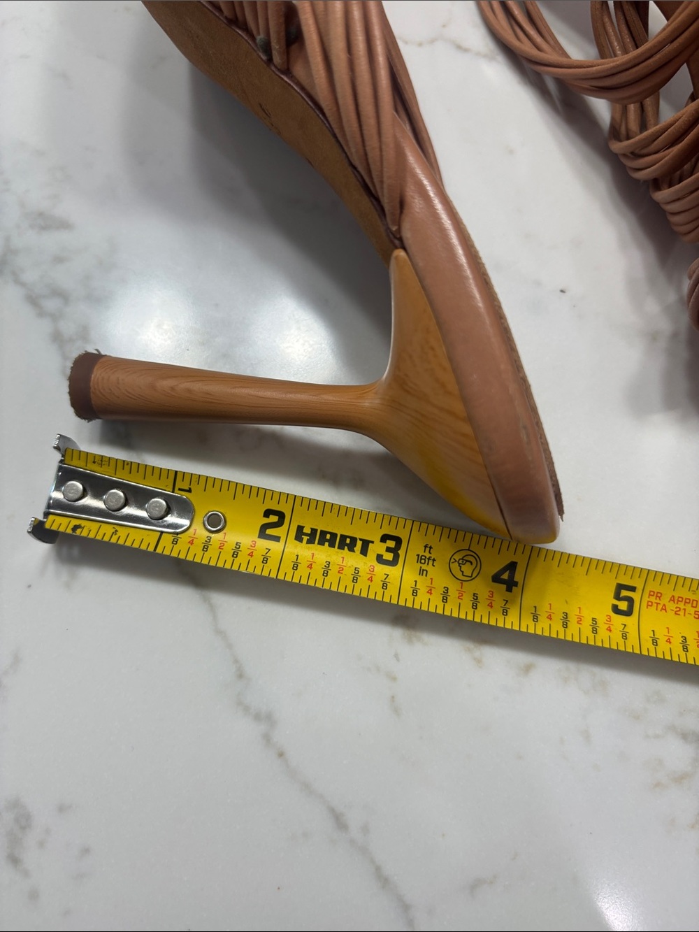 Joie Tan Strappy Knot-Detail High Heel Sandals - Picture 9 of 13